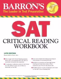 بارونز اس ای تی کریتیکال ریدینگ ورک بوک | کتاب انگلیسی Barron’s SAT Critical Reading Workbook 14th