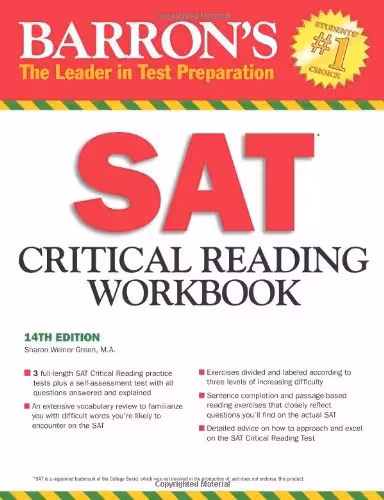 بارونز اس ای تی کریتیکال ریدینگ ورک بوک | کتاب انگلیسی Barron’s SAT Critical Reading Workbook 14th