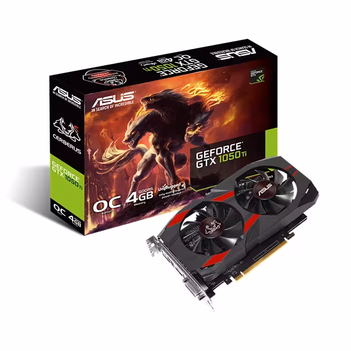 کارت گرافیک ایسوس Cerberus GeForce GTX 1050 Ti OC 4GB