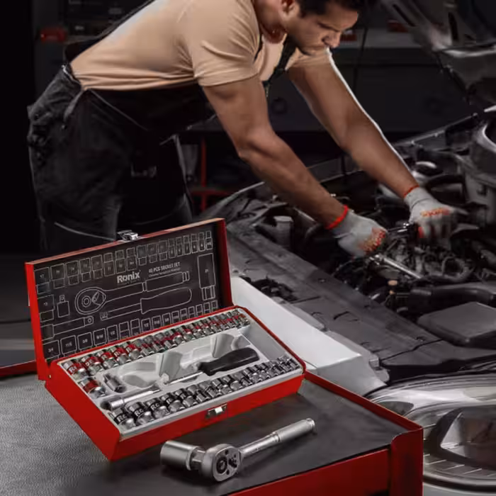 متعلقات بکس 40 عددی 3/8 اینچ دسته TPR کد 2604