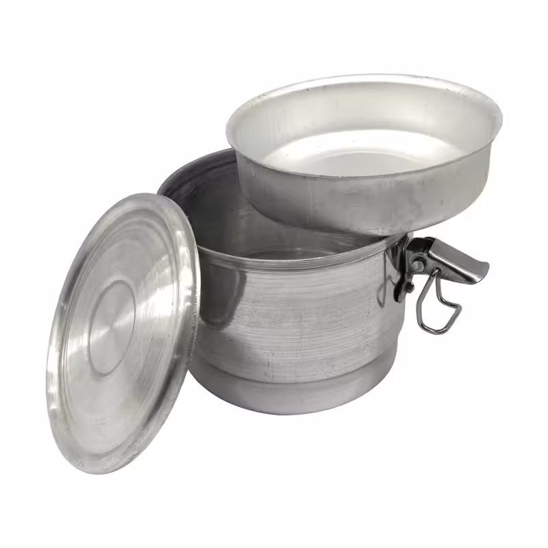 ظرف غذا روحی تکی دو طبقه مدل قفل دار سایز متوسط