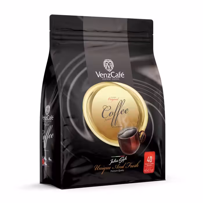 پودر قهوه فوری ونزکافه بسته 40 عددی