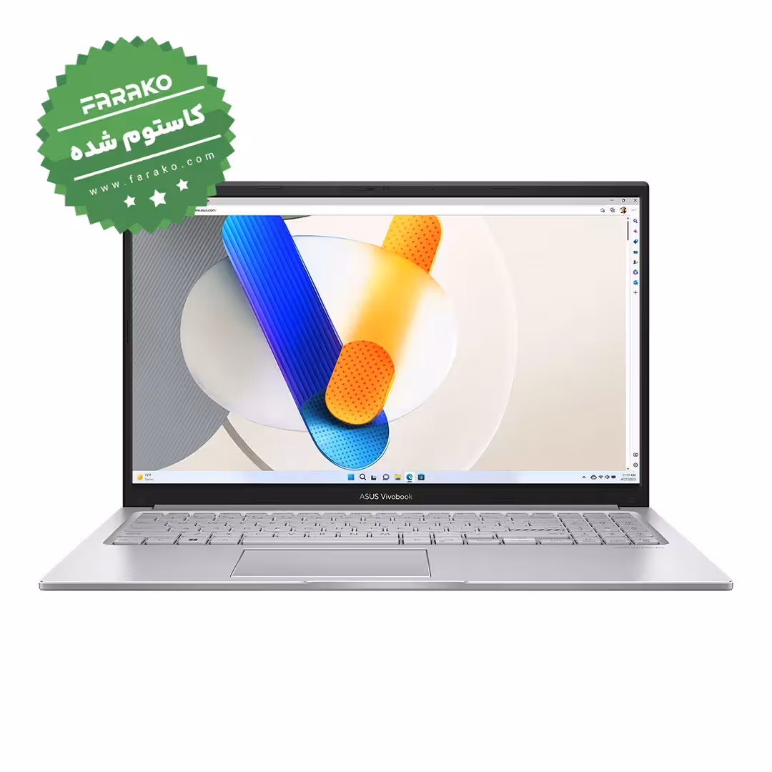 خرید و قیمت لپ تاپ ایسوس Vivobook X1504VA نمایشگر 15٫6 اینچی پردازنده i5-1335U، گرافیک اینتل Iris Xe، رم 12 گیگابایت، حافظه 512 گیگابایت SSD - کاستوم شده