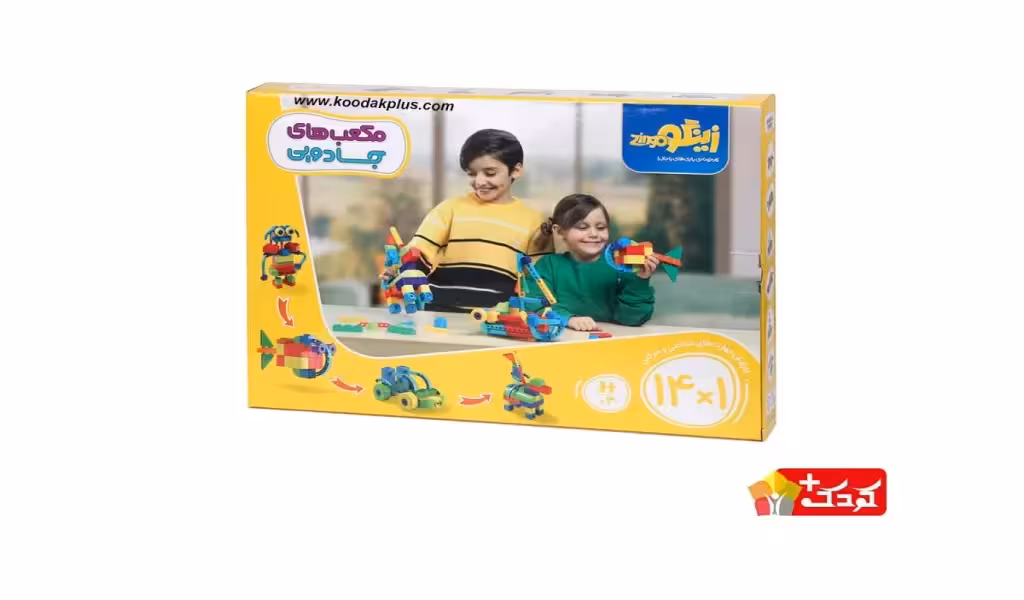 بازی ساختنی مدل مکعب‌ های جادویی 110 قطعه زینگو