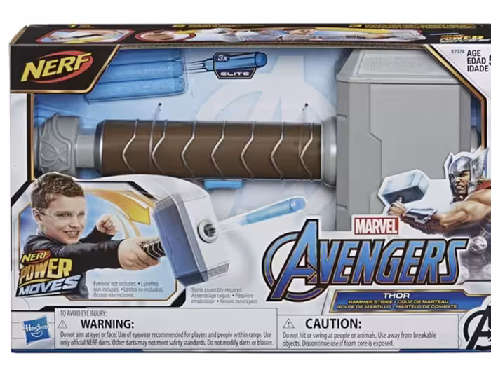 اسباب بازی چکش ثور با قابلیت پرتاب تیر برند Nerf