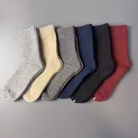 جوراب ساقدار پشمی‌‌ ساده داخل کرکی