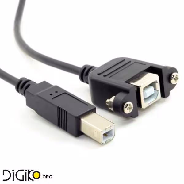 کابل USB رو پنلی مربعی قابل پیچ کردن برای دستگاه های صنعتی