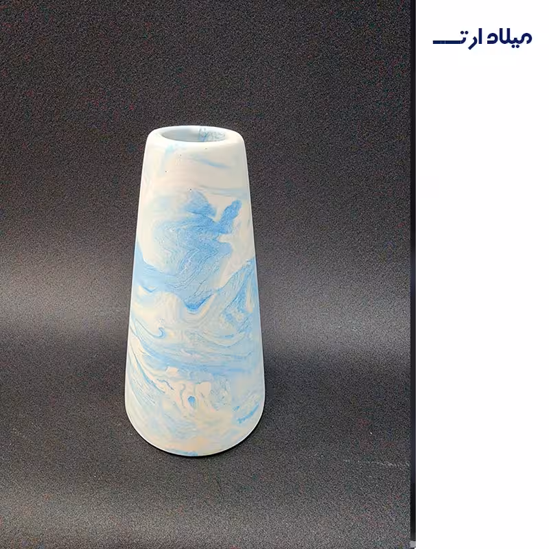 گلدان ارتفاع12.5قطر6.5 (رنگ رندم)