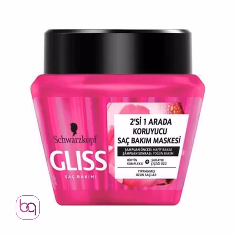 ماسک مو گلیس Gliss بنفش حجم 300 میلی لیتر - بانه گالری