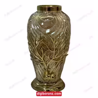 گلدان برنجی برنزی برمودا طرح گوزن