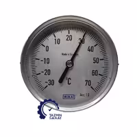 ترمومتر عمودی صفحه 10 سانت دنباله 10 سانت 70 30- ویکا WIKA