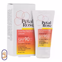 کرم ضد آفتاب بی رنگ SPF90 پوست چرب و مستعد آکنه پتال رز
