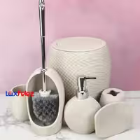 ست سرویس بهداشتی رزین راحیل کد 1623 شش پارچه