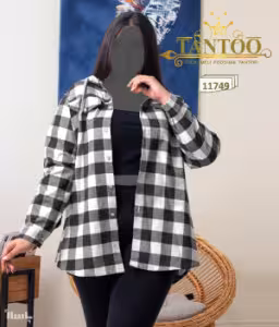 شومیز کلاهدار سایز بزرگ