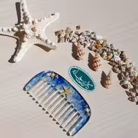 شانه سر رزینی طرح دریایی