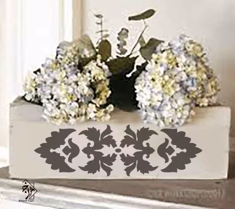 شابلون دیواری داماسک کد 879