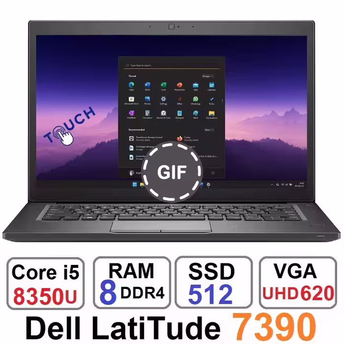 لپ تاپ دل Dell Latitude 7390 Core i5 8350uوSSD512