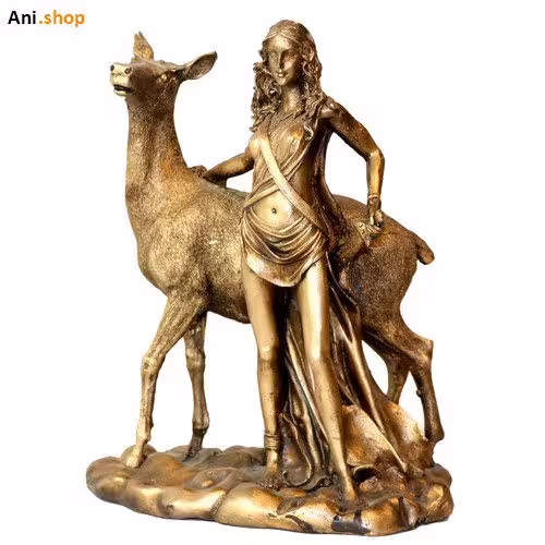 مجسمه دختر شکارچی پلی استرکدDKO-124