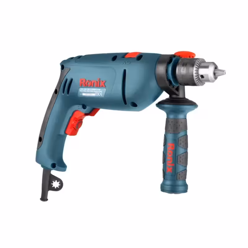 دریل 13 میلی متری چکشی سه نظام آچاری 810وات – با کیف BMC