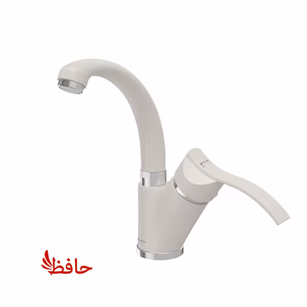 شیر روشویی متحرک شودر مدل اپال شیری کروم