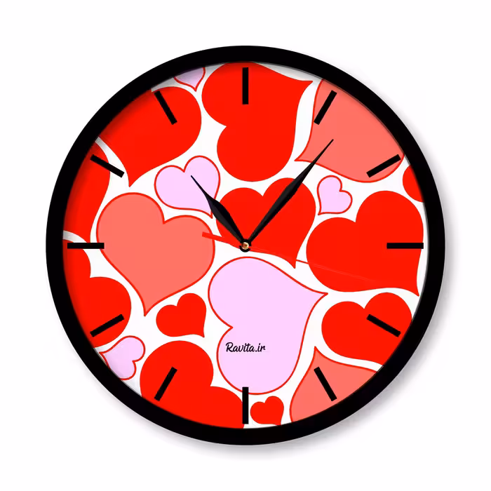 ساعت‌های دیواری راویتا طرح قلب 2216