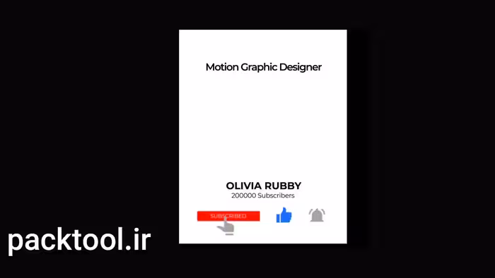دانلود پروژه آماده افتر افکت : المنت های شبکه اجتماعی Social Media Elements - پک تول