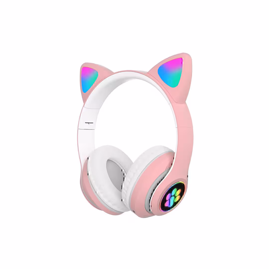 هدفون بلوتوثی خرگوشی مدل Headphone-B39 دارای RGB | موبوران