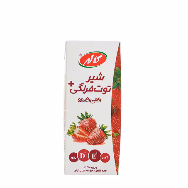 شیر توت فرنگی کاله 200 میلی لیتری