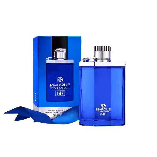 عطر ادکلن مردانه دانهیل دیزایر آبی مارکویی کالکشن کد 147 ( Marque Collection Dunhill Desire Blue) حجم 25 میل