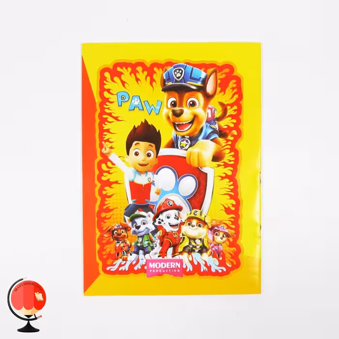 دفتر رسم شطرنجی 1 سانت طرح سگ های نگهبان