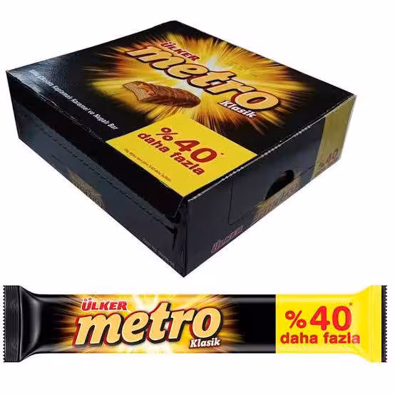 شکلات مترو اولکر بسته 18 عددی metro