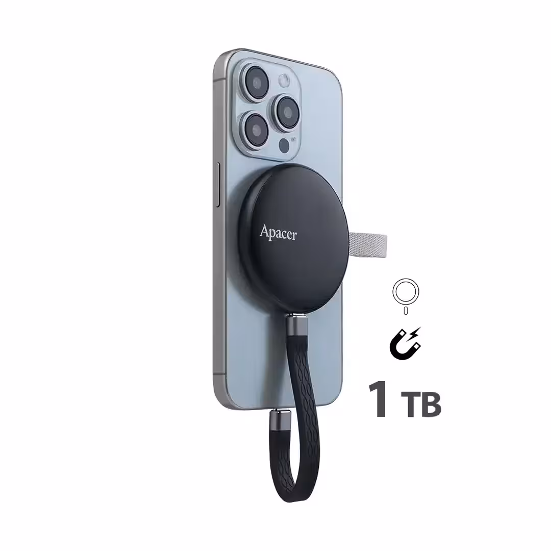 هارد اس اس دی اکسترنال 1 ترابایت مگ سیف مگنتی اپیسر Apacer SSD 1TB AS725