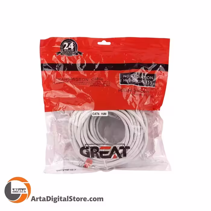 کابل شبکه Great Cat6 طول 15m