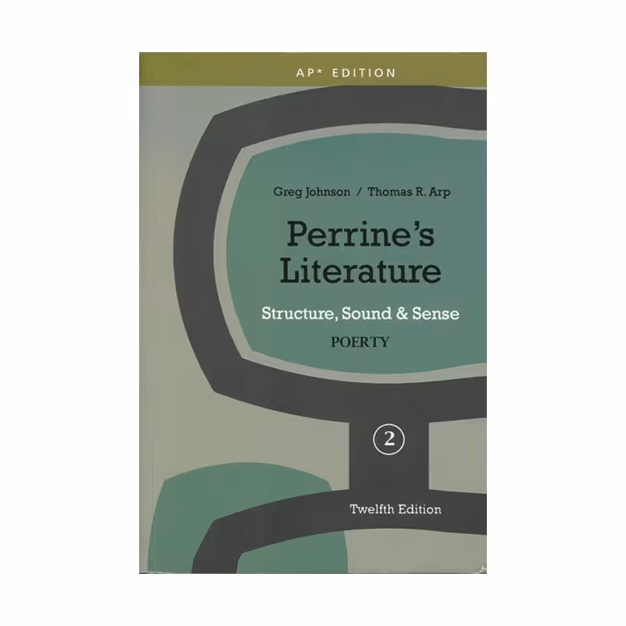 Perrines Literature Structure Sound & Sense Poetry 2 Twelfth Edition پرینز لیتریچر استراکچر پواتری دو ویرایش دوازدهم