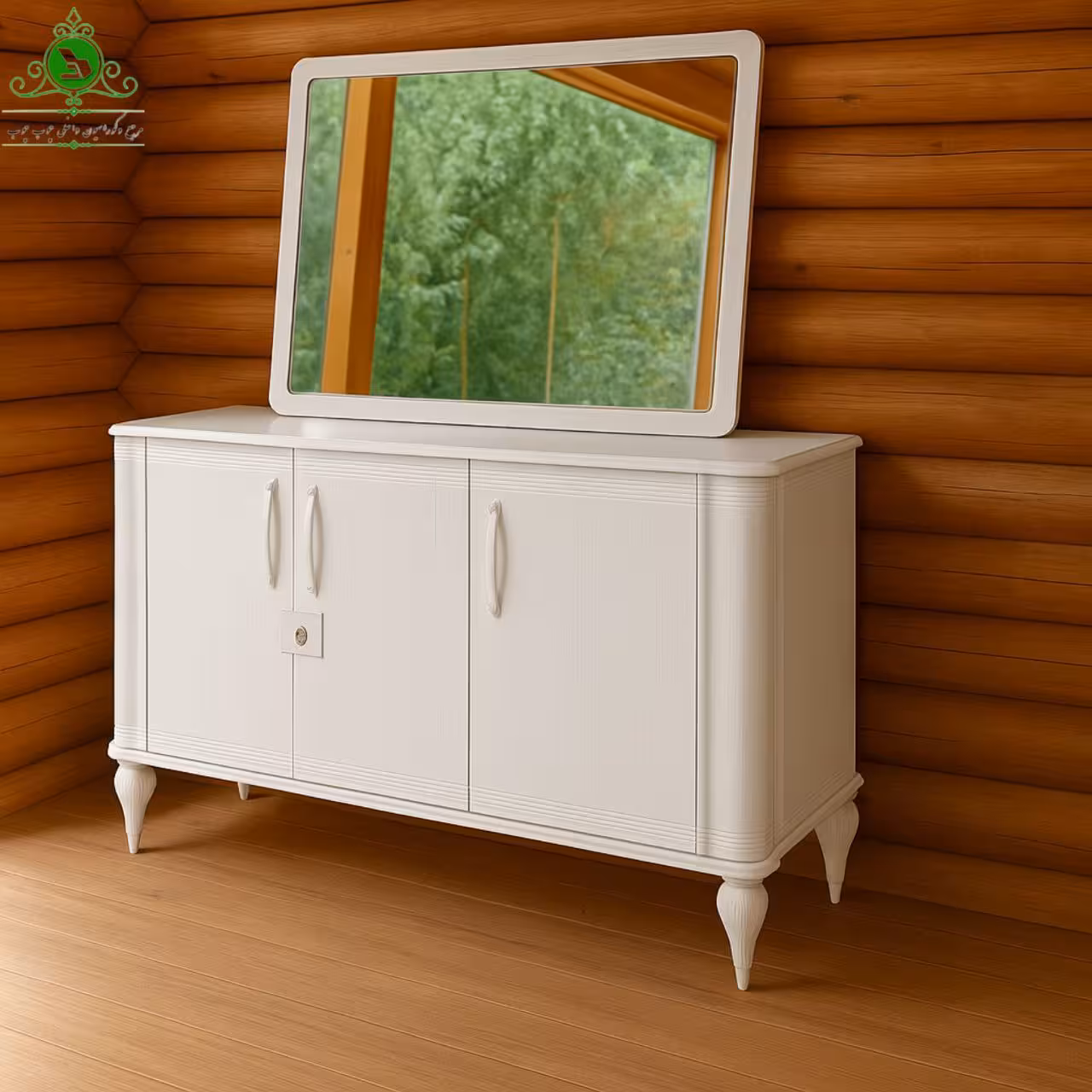 آینه و کنسول MDF وکیوم مدل کارینا