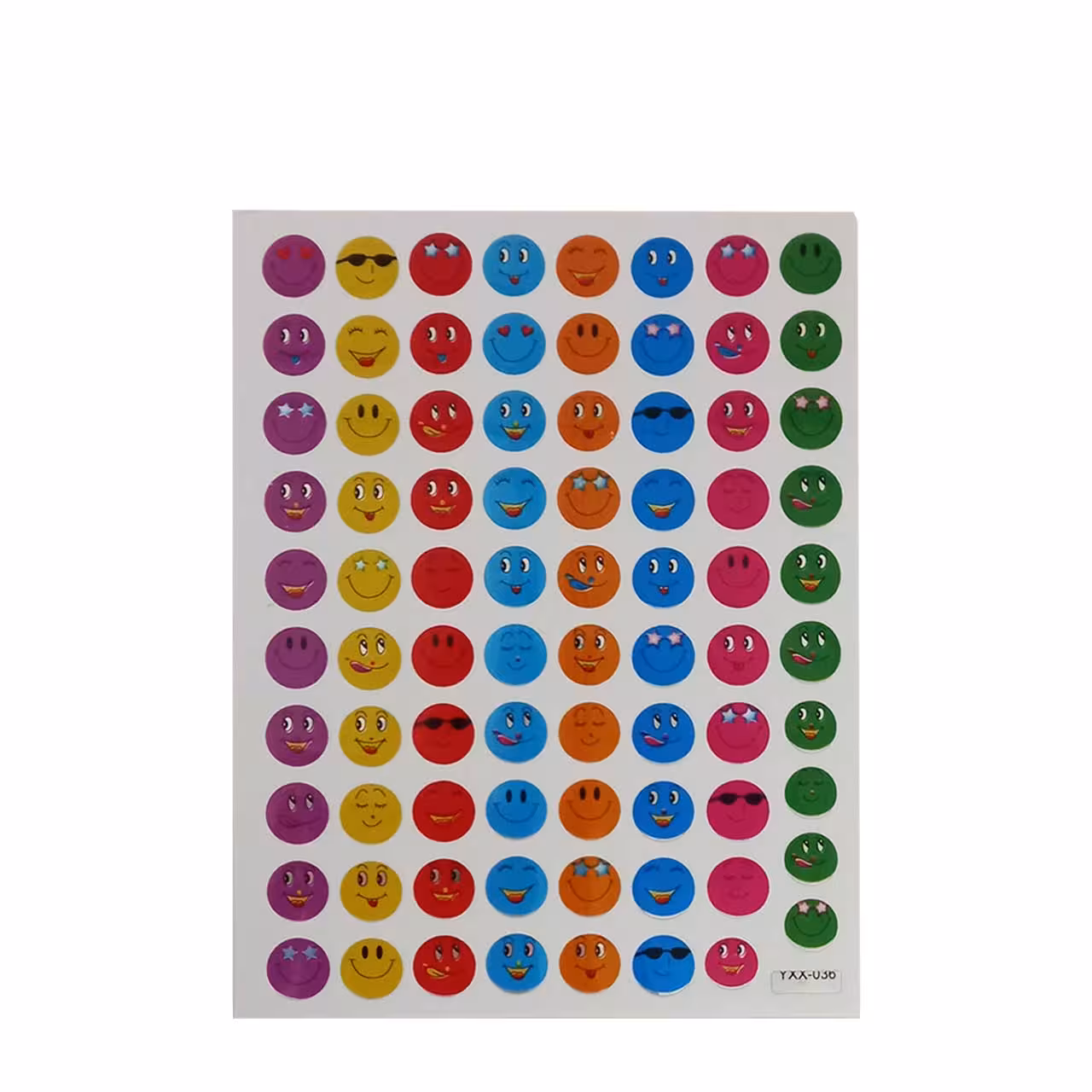 برچسب رنگی مدل ایموجی متوسط 10 برگ کد 703