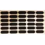 ضربه گیر کشو، درب، کابینت و کمد 2*1 مدل B30 بسته 30 عددی پشت چسب دار | مشکی و سفید