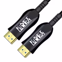 کابل HDMI کی نت پلاس V2.0-4K مدل KP-CHAOC800 طول 80 متر (فیبر نوری)