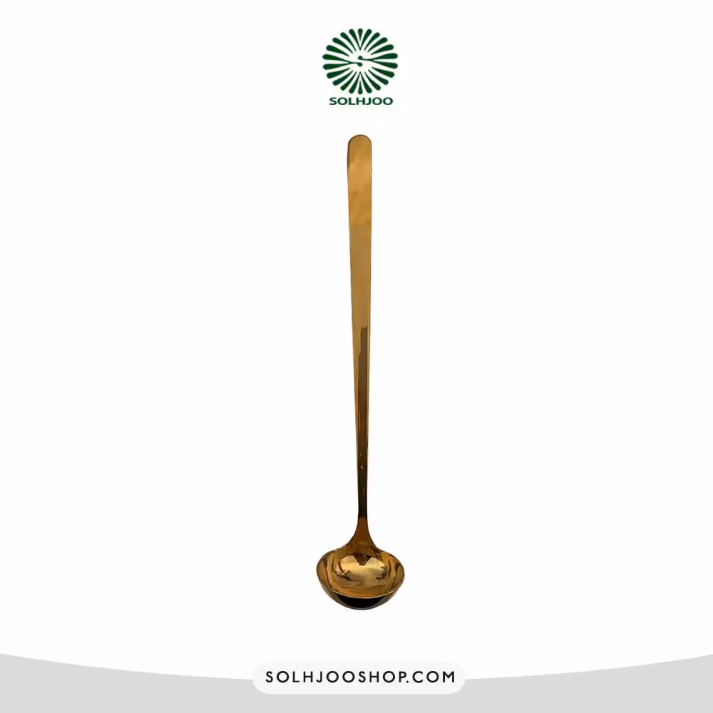 ملاقه طلایی 24 سانت قطر 4.5