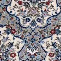 قالی دستباف یزدی شش متری طرح قابی رنگ کرم خاکی ارسال رایگان و توسط باربری