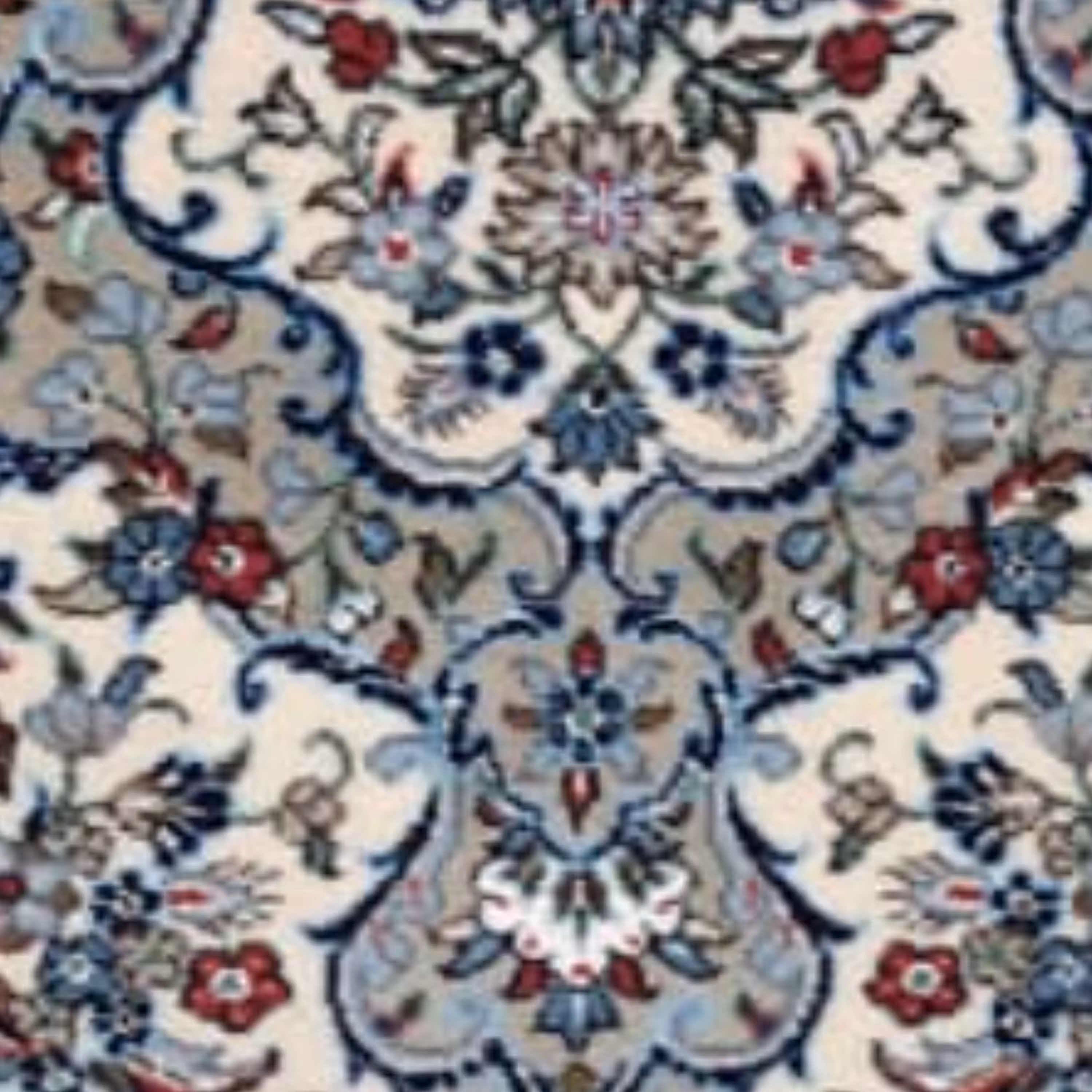 قالی دستباف یزدی شش متری طرح قابی رنگ کرم خاکی ارسال رایگان و توسط باربری