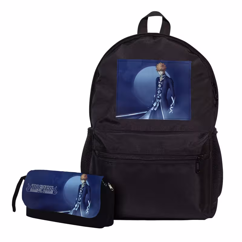 کوله پشتی طرح انیمه بلیچ به همراه جامدادی | چاوه