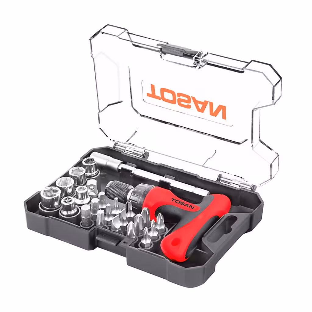 ست پیچ گوشتی و بکس 24 عددی توسن ساخت چین کدمحصول T814-S24