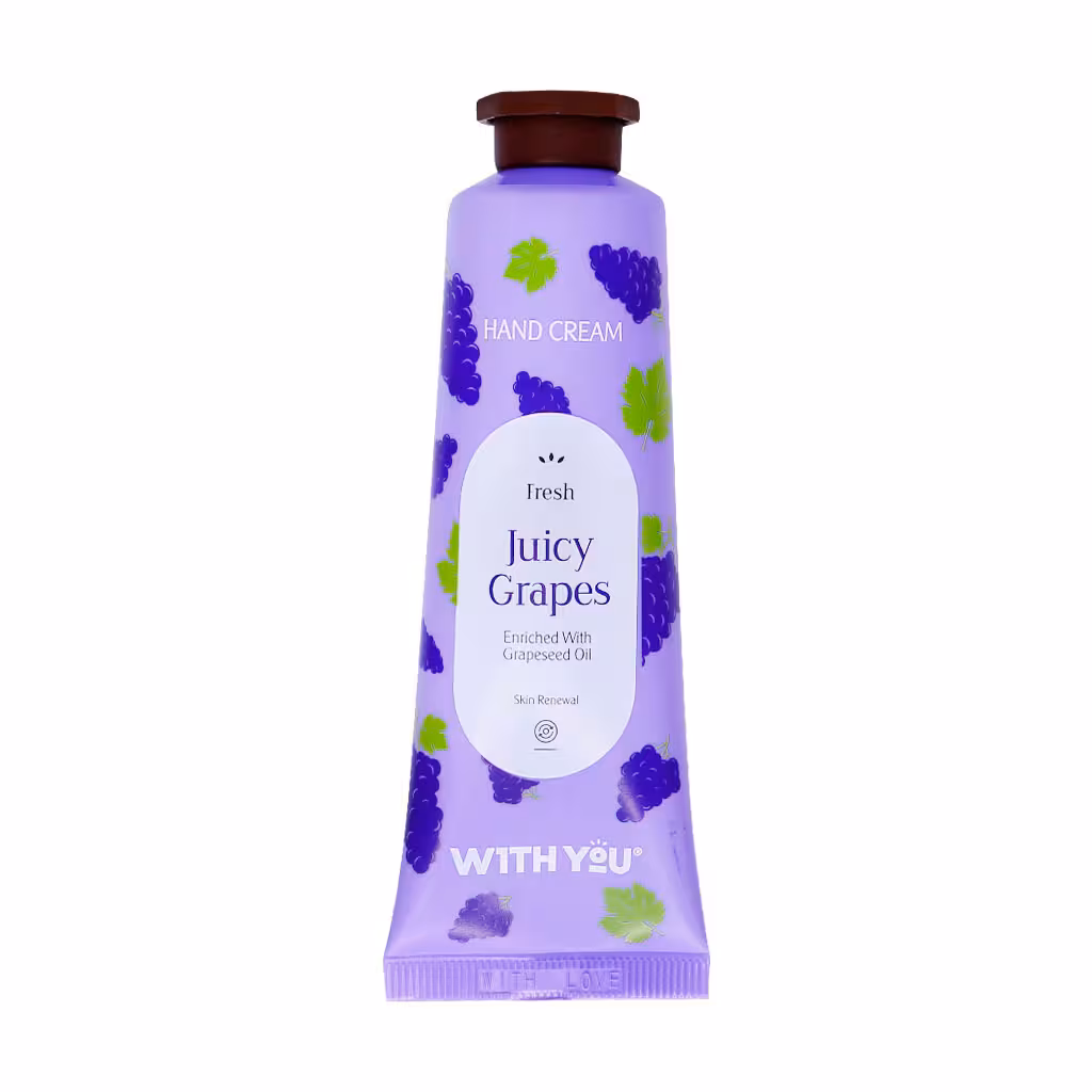 کرم نوسازی و مرطوب کننده دست حاوی روغن هسته انگور ویت یو | With You Fresh Juicy Grapes Hand cream