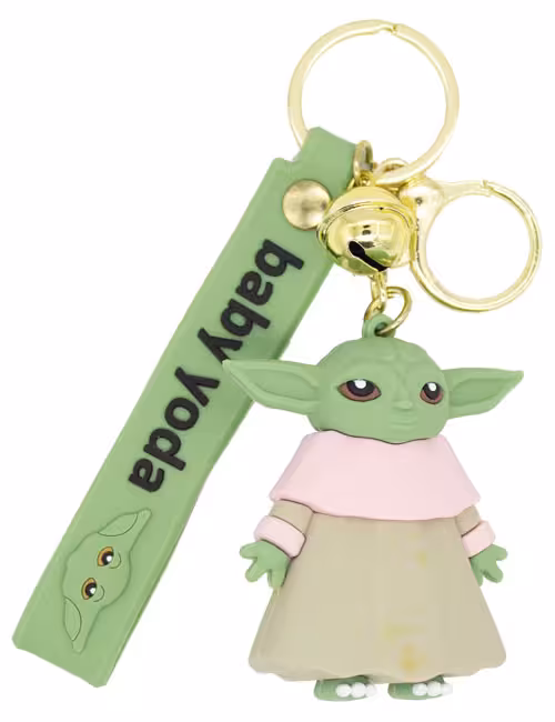 جاکلیدی سیلیکونی فانتزی طرح بیبی یودا کد C