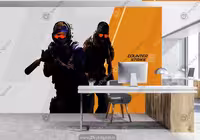 پوستر دیواری اتاق گیمینگ طرح CSGO کد BA-9548