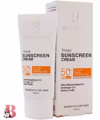 کرم ضد آفتاب بژ طبیعی بیزانس مدل 20 مناسب پوست خشک و حساس حجم 40 میلی لیتر | Byzance Sun Protection Cream NATURAL BIEGE Foundation SPF50  SENSETIVE & DRY SKIN 40 ml