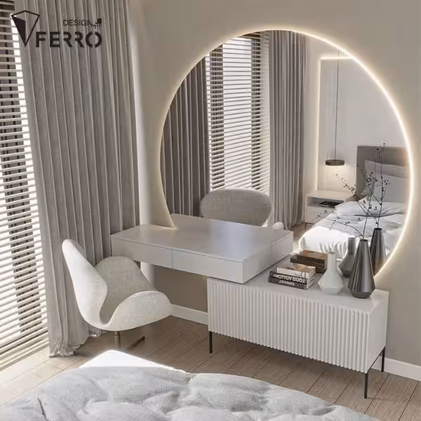 میز آرایش و آینه مدل مینو