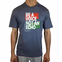 تیشرت نخ پنبه اکو طوسی تیره کد 1041190