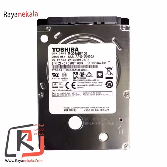 هارد دیسک اینترنال توشیبا مدل MQ04ABF100 ظرفیت 1 ترابایت